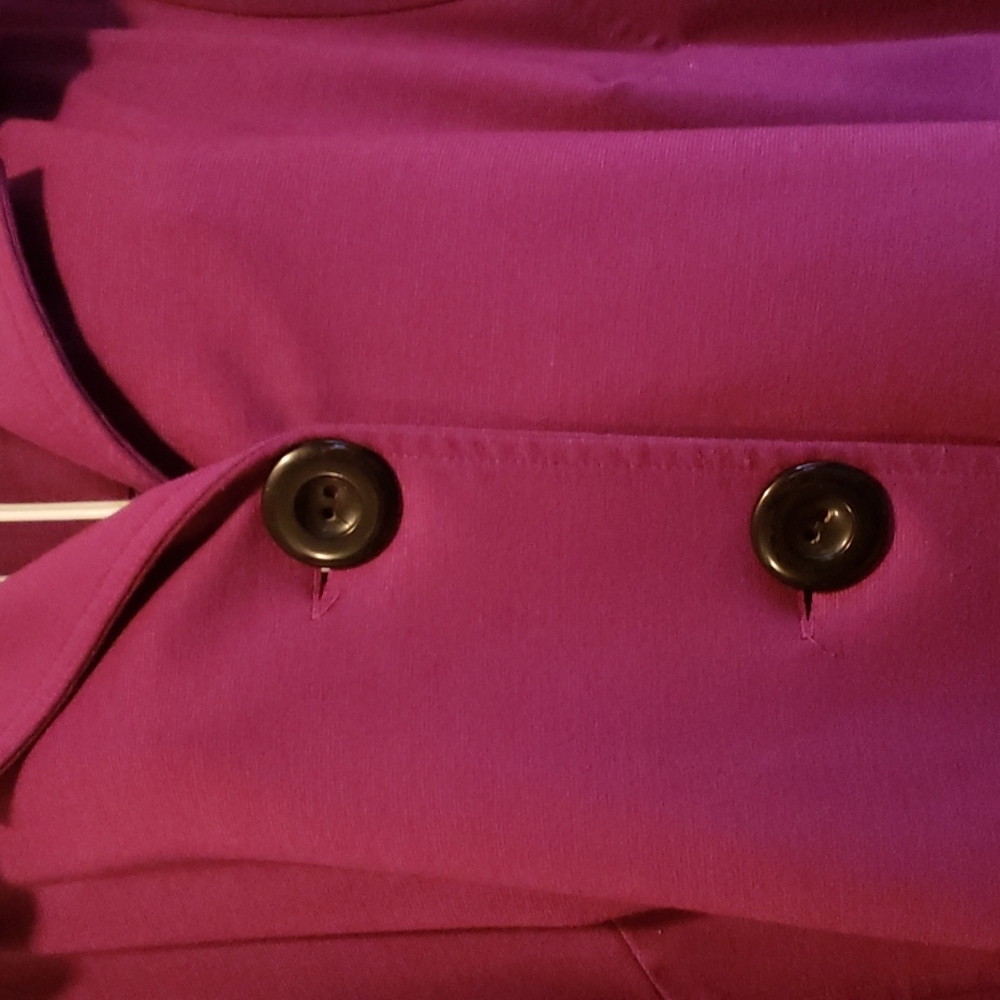 Magenta 2 Button Jacket - Picture 2 of 4